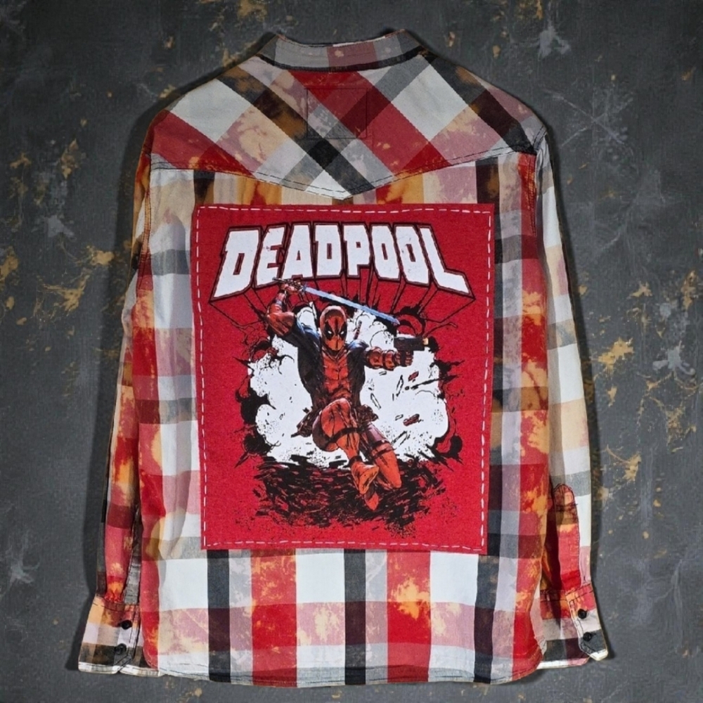 HOLDING - - Upcycled Deadpool